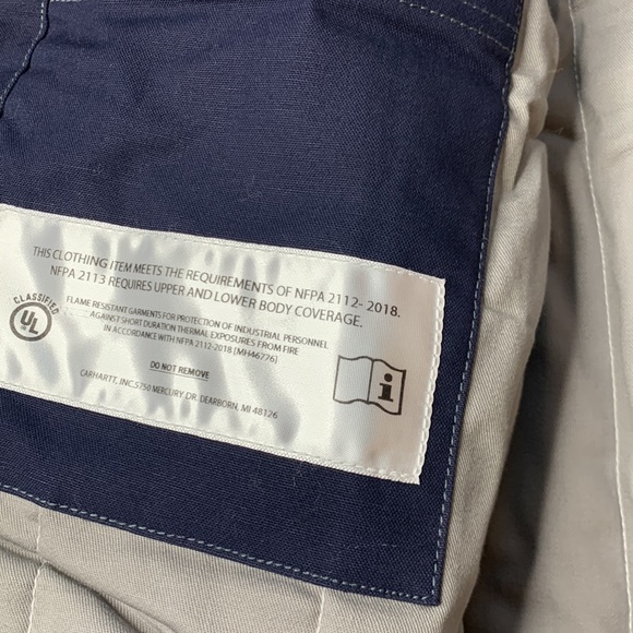 3XL Regular Carhartt Workwear FR Vest for Men, Quick Duck Insulated, Navy - Picture 11 of 16